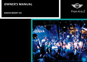 Mini RADIO BOOST CD Owner's Manual