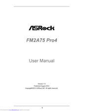 ASROCK FM2A75 Pro4 User Manual