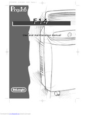 DELONGHI Pinguino F14 Use And Maintenance Manual