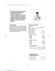 DELONGHI PACCS 600ECO Instruction Booklet