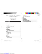 Oregon Scientific RMR382 User Manual