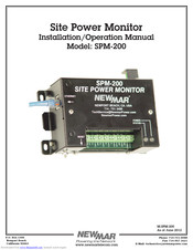 NewMar SPM-200 Installation & Operation Manual