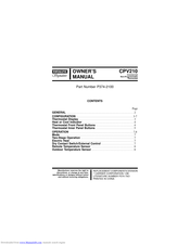 Totaline Signature CPV210 Owner's Manual