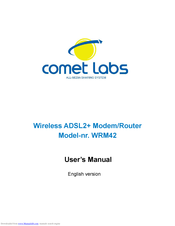 COMET LABS WRM42 User Manual
