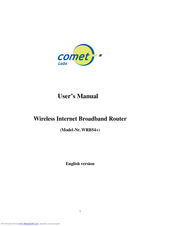 COMET LABS WRB54+ User Manual