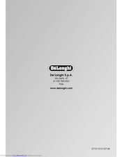 DELONGHI T SERIES Instruction Manual