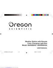 Oregon Scientific BAR989HG User Manual