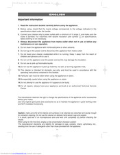 DELONGHI XE 130ZD Instruction Manual
