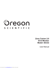 Oregon Scientific ECG Monitor SE332 User Manual