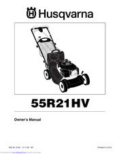 HUSQVARNA 55 R 21 HV Owner's Manual
