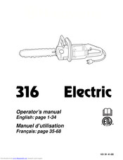 HUSQVARNA 316 Operator's Manual