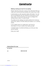 CONSTRUCTA CF234750 Instruction Manual