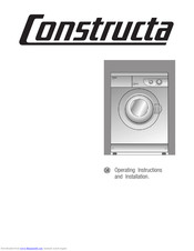 Constructa Washing Machine Manuals Manualslib