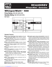 Multiquip WHISPERWATT DCA-400SSV Specifications