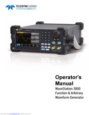 Teledyne LeCroy WaveStation 3000 Operator's Manual