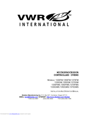 VWR International 1330GM Installation Manual