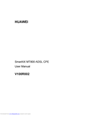Huawei SmartAX MT800 User Manual