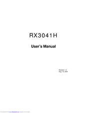 ASUS RX3041H User Manual