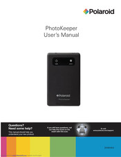 Polaroid PhotoKeeper User Manual