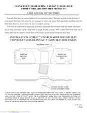 Husky Liners 6275FR Care And Use Instructions