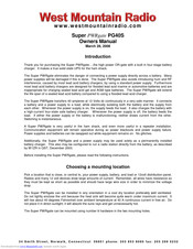 West Mountain Radio Super PWRgate PG 40S Owner's Manual
