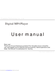 FREEDATA TECHNOLOGY Digital MP4 Player User Manual