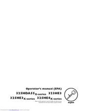 HUSQVARNA 325HDA55 x-series, 325HE3, 325HE3 x-series, 325HE4 x-series Operator's Manual