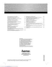Hama 53103 Operating Instructions Manual