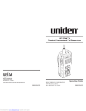 Uniden SPU554KTS Operating Manual