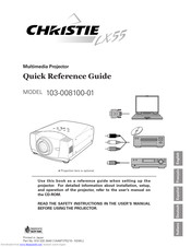 Christie LX55 103-008100-01 Quick Reference Manual
