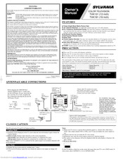 Sylvania TVK191 Owner's Manual