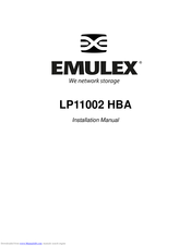 Emulex LP11002 Installation Manual