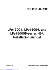 Emulex LPe16000B Installation Manual
