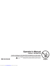 HUSQVARNA 12524HV Operator's Manual