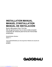 GAGGENAU BA268811 Installation Manual