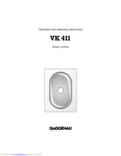 GAGGENAU VK 411 Operation And Assembly Instructions