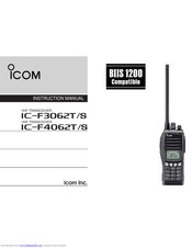 ICOM IC-F4062T Instruction Manual