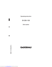 Gaggenau DI 230-130 Operating Instructions Manual