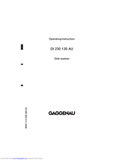 GAGGENAU DI 230 AU Operating Instructions Manual
