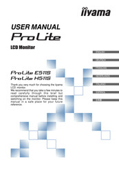 IIYAMA ProLite H511S User Manual
