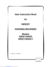 Indesit WDG1195WG/1 User Instruction Book