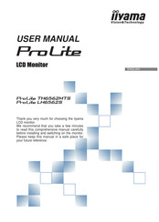 IIYAMA ProLite TH6562MTS User Manual