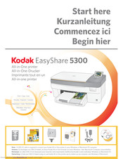 Kodak 5300 - EASYSHARE All-in-One Color Inkjet Start Here Manual