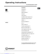 INDESIT ID60E2 Operating Instructions Manual