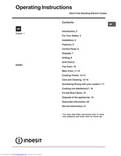 INDESIT ID50E1 Operating Instructions Manual