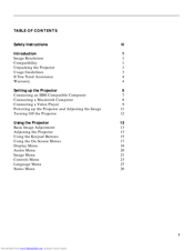 INFOCUS LP400 User Manual