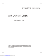 Daitsu Air Conditioner Owner's Manual
