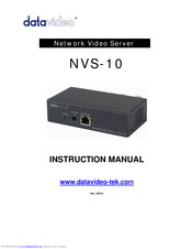 DATAVIDEO NVS-10 Instruction Manual