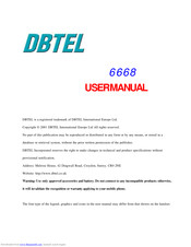 DBTEL 6668 User Manual