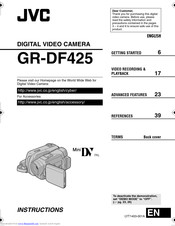 JVC GR-DF425 Instructions Manual